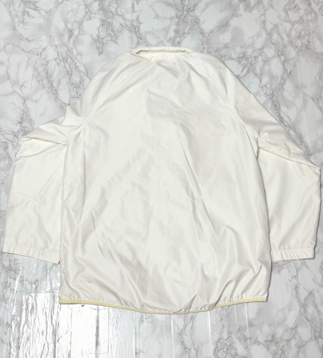 아디다스 빅로고 화이트 올드스쿨 바람막이 자켓 상품이미지4