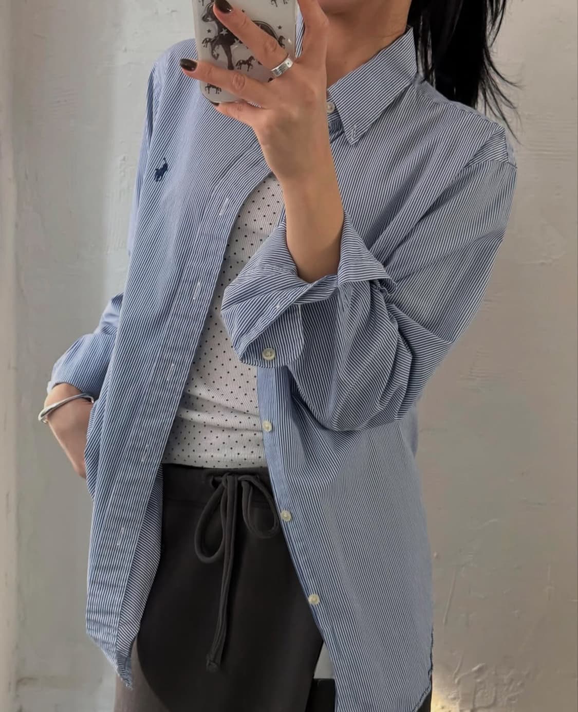 폴로 랄프로렌 스트라이프 셔츠 M 상품이미지2