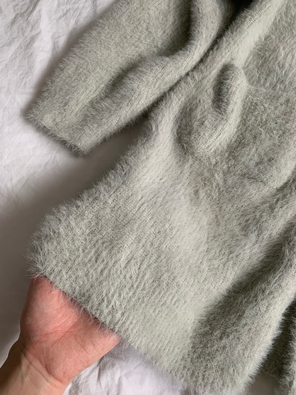 민트 퍼 가디건 상품이미지3