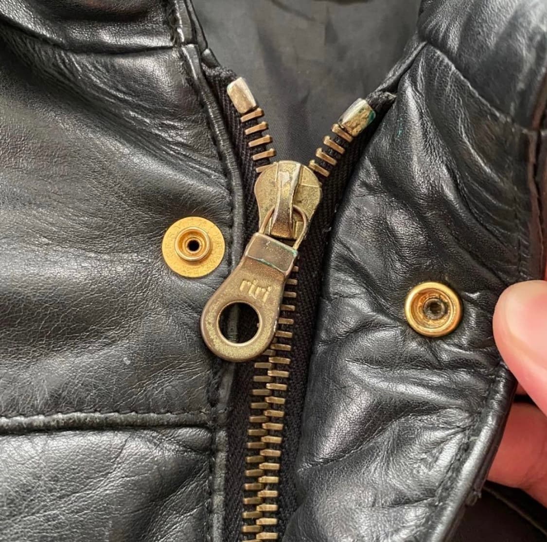 BACK DROP LEATHER DOWN JACKET 상품이미지5