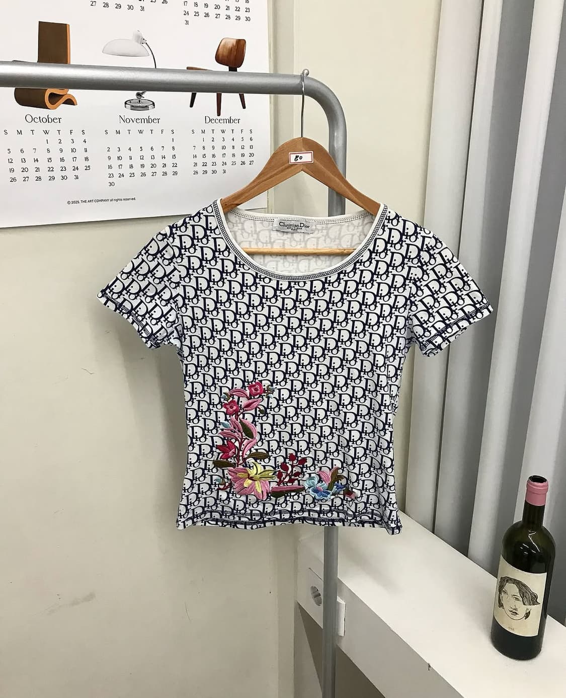 디올 90s 오블리크 트리터 플로럴 반팔티 상품이미지1