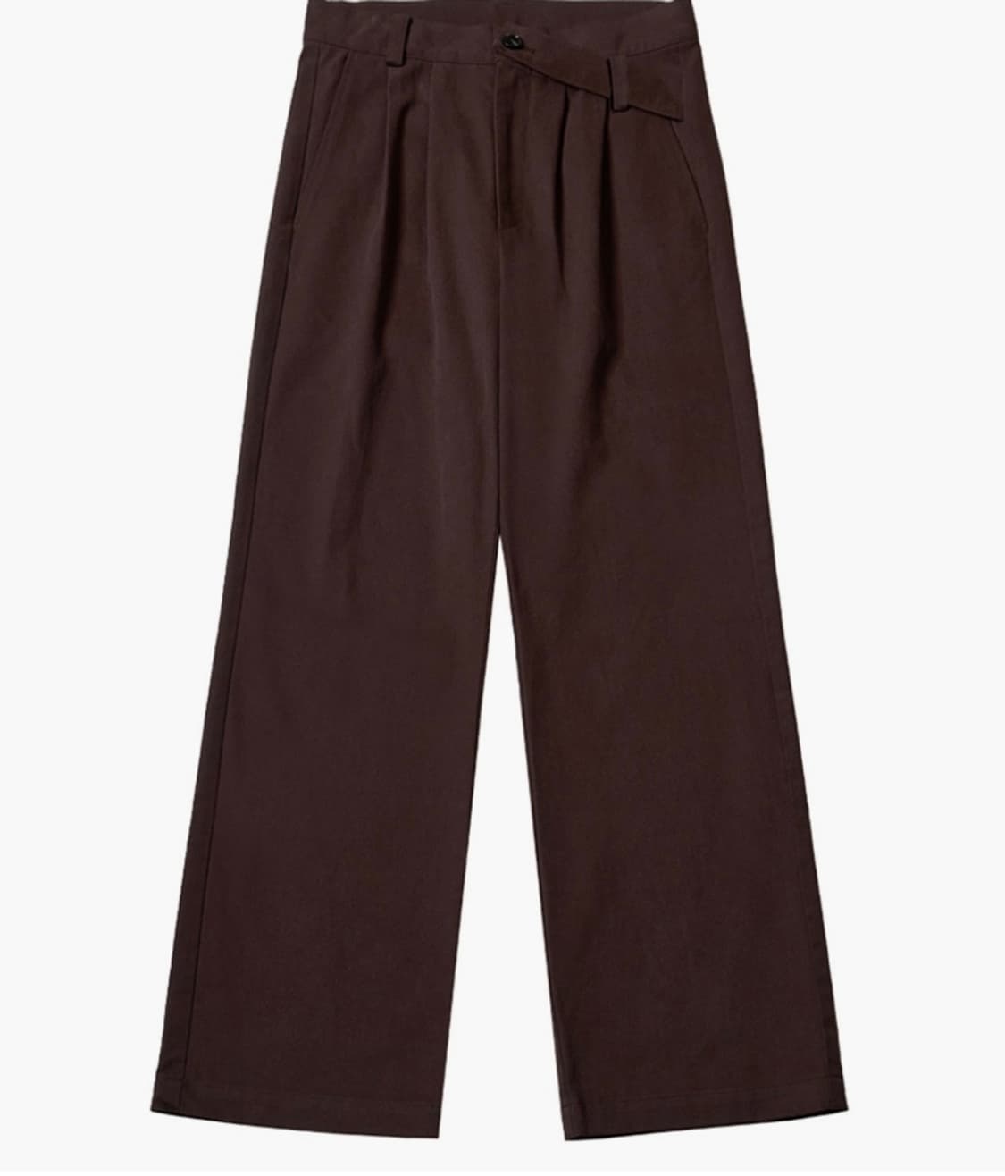 리젤서비스 strap high rise cotton trouser브라운 상품이미지1