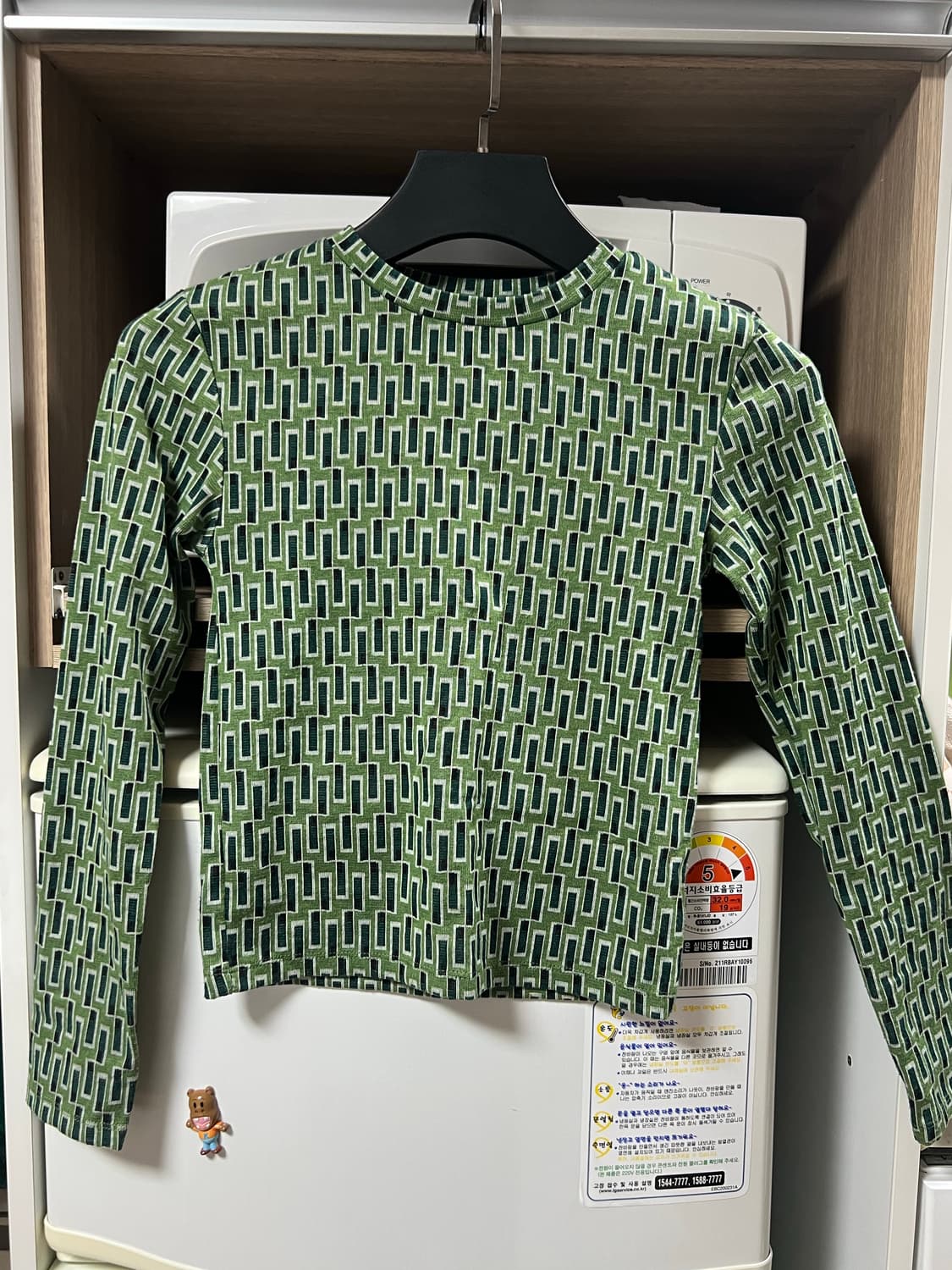 ZARA 패턴 긴팔 티셔츠 S 상품이미지1