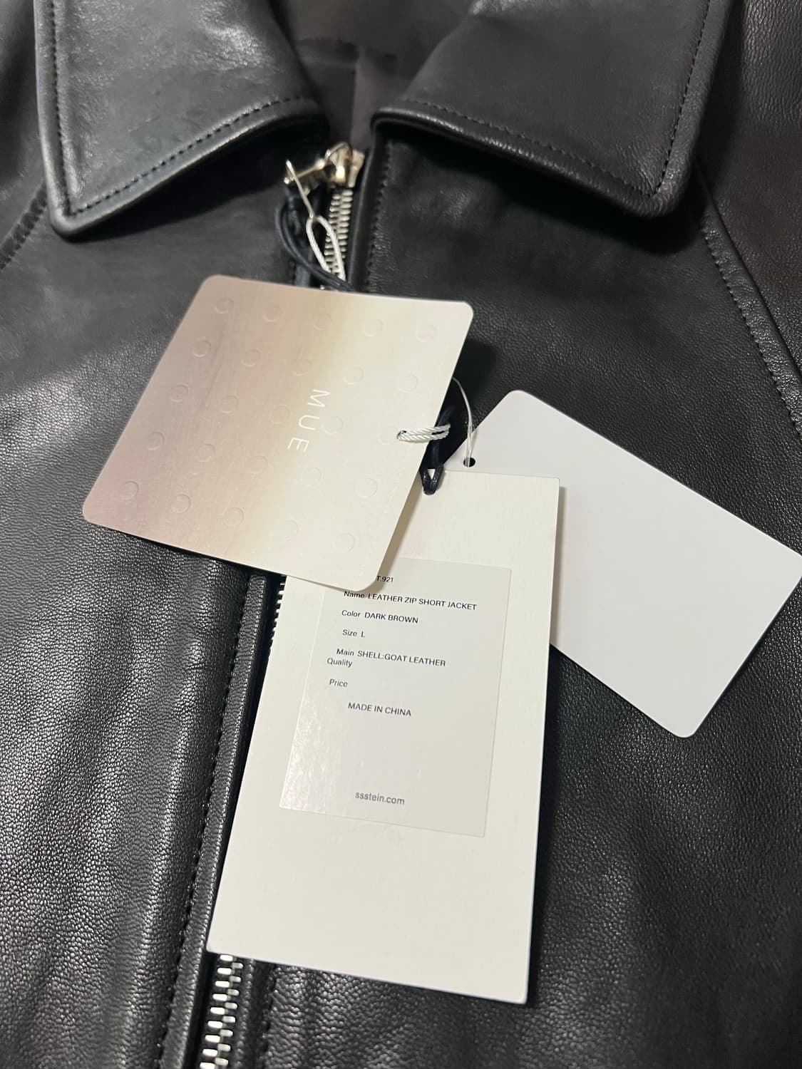 Ssstein goat leather short jacket 판매합니다 상품이미지3