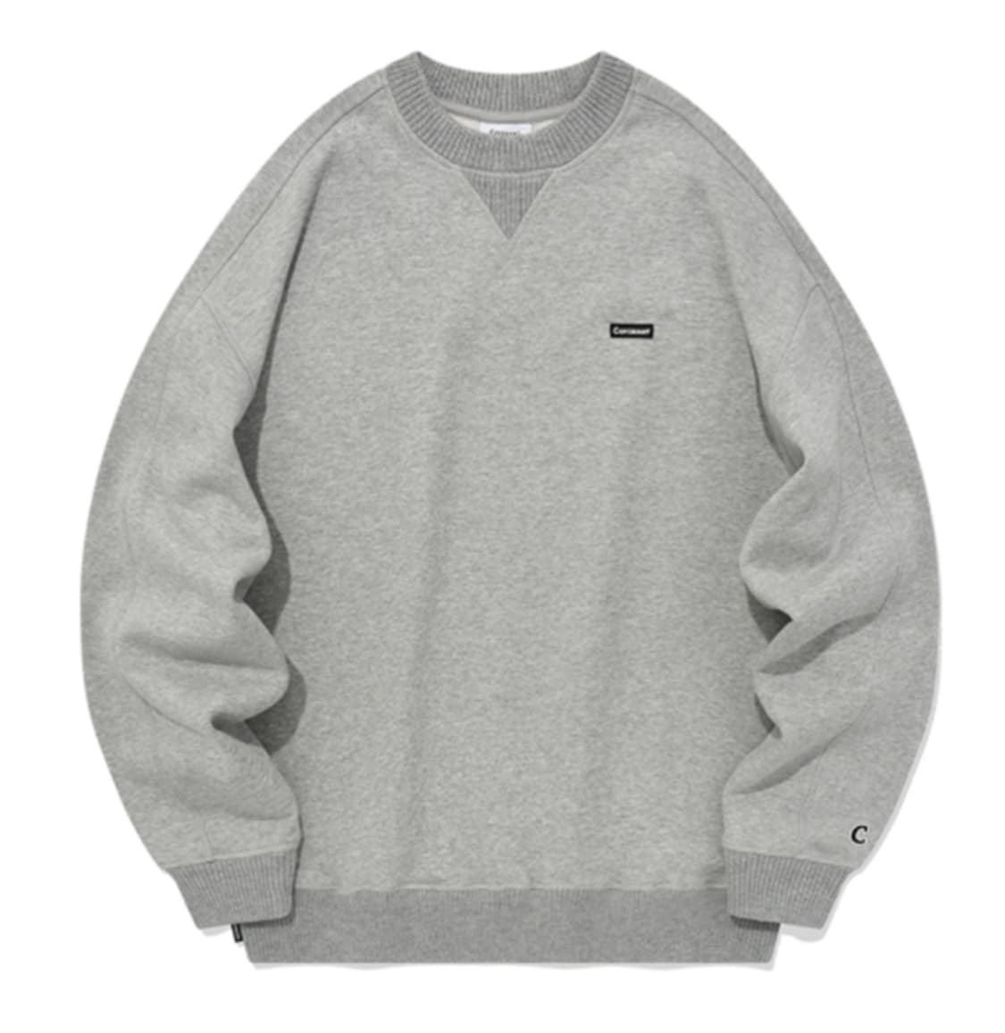 [새상품] 커버낫 오버핏 니트 립 맨투맨 M 상품이미지1