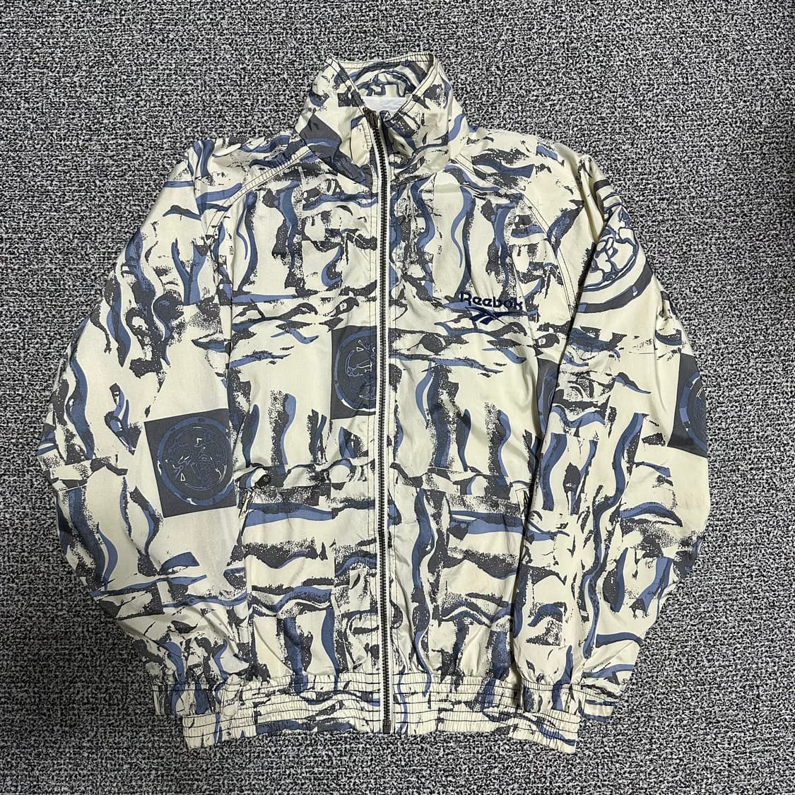 (M추천) 리복 올드스쿨 패턴 바람막이 자켓 상품이미지1