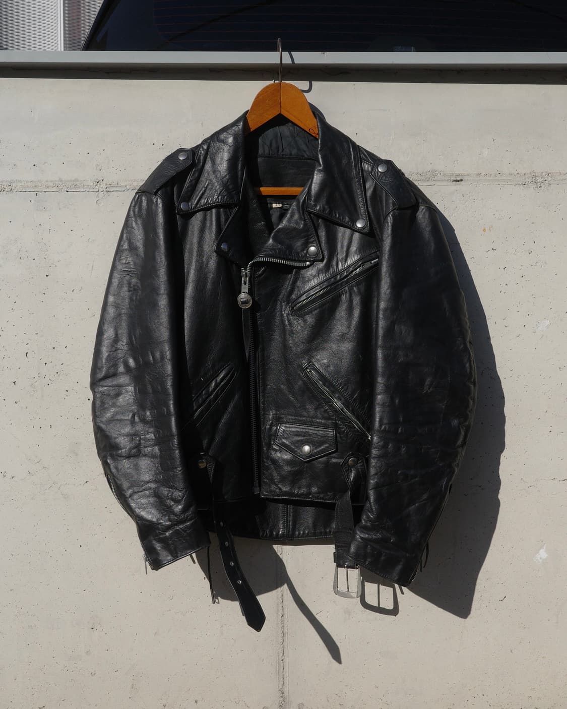 80s Harley Davidson 모터사이클 레더 자켓 상품이미지1