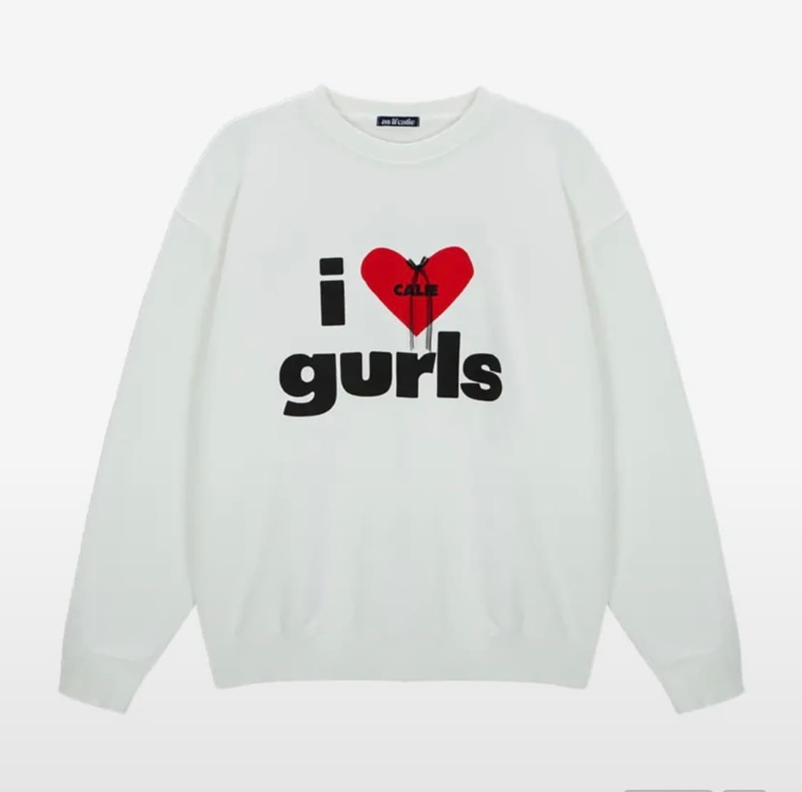 에즈이프 캘리 맨투맨 화이트  상품이미지2