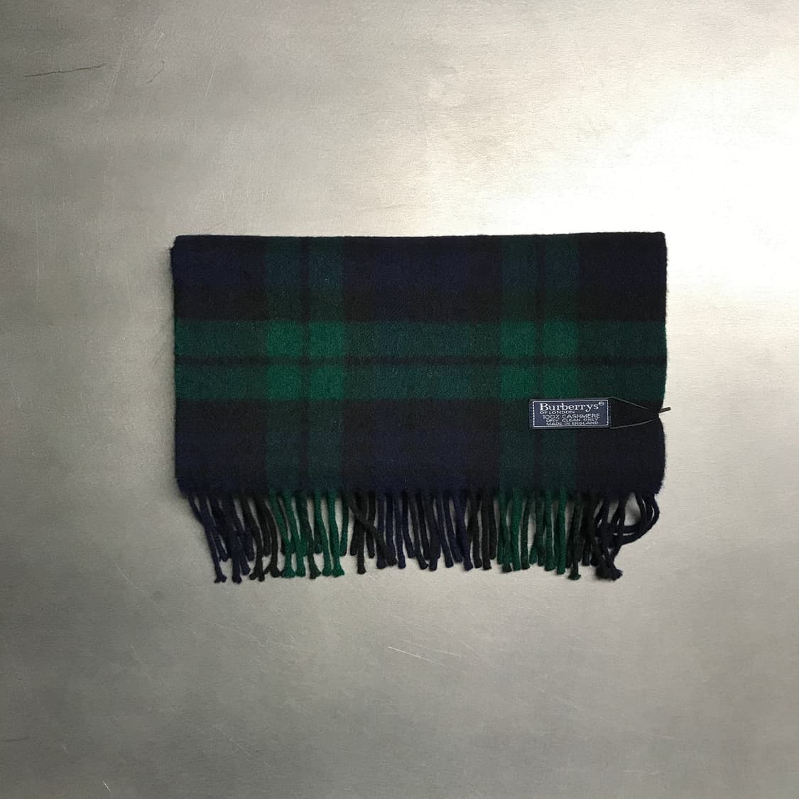 버버리 정품 캐시미어 머플러 그린 상품이미지2