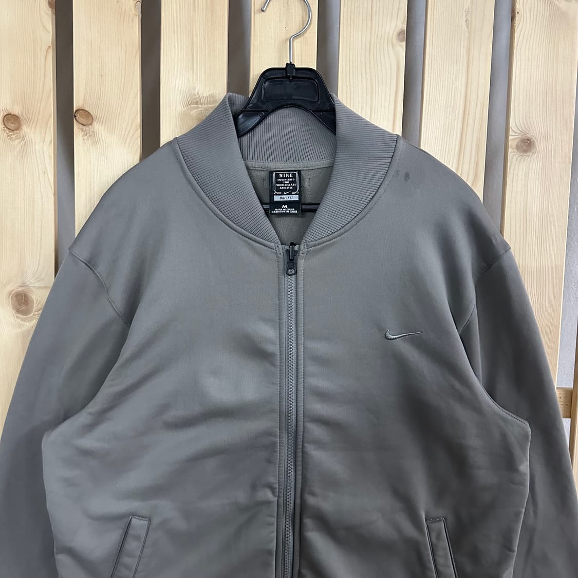 (M) 나이키 그레이 져지 트랙탑 상품이미지3