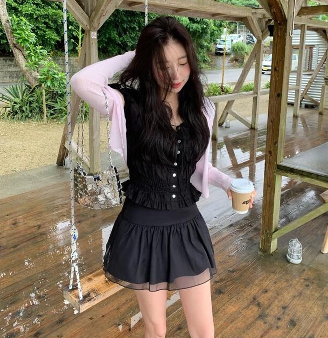 [시예 Siye] 몬트 블라우스 (블랙 / S) 상품이미지4