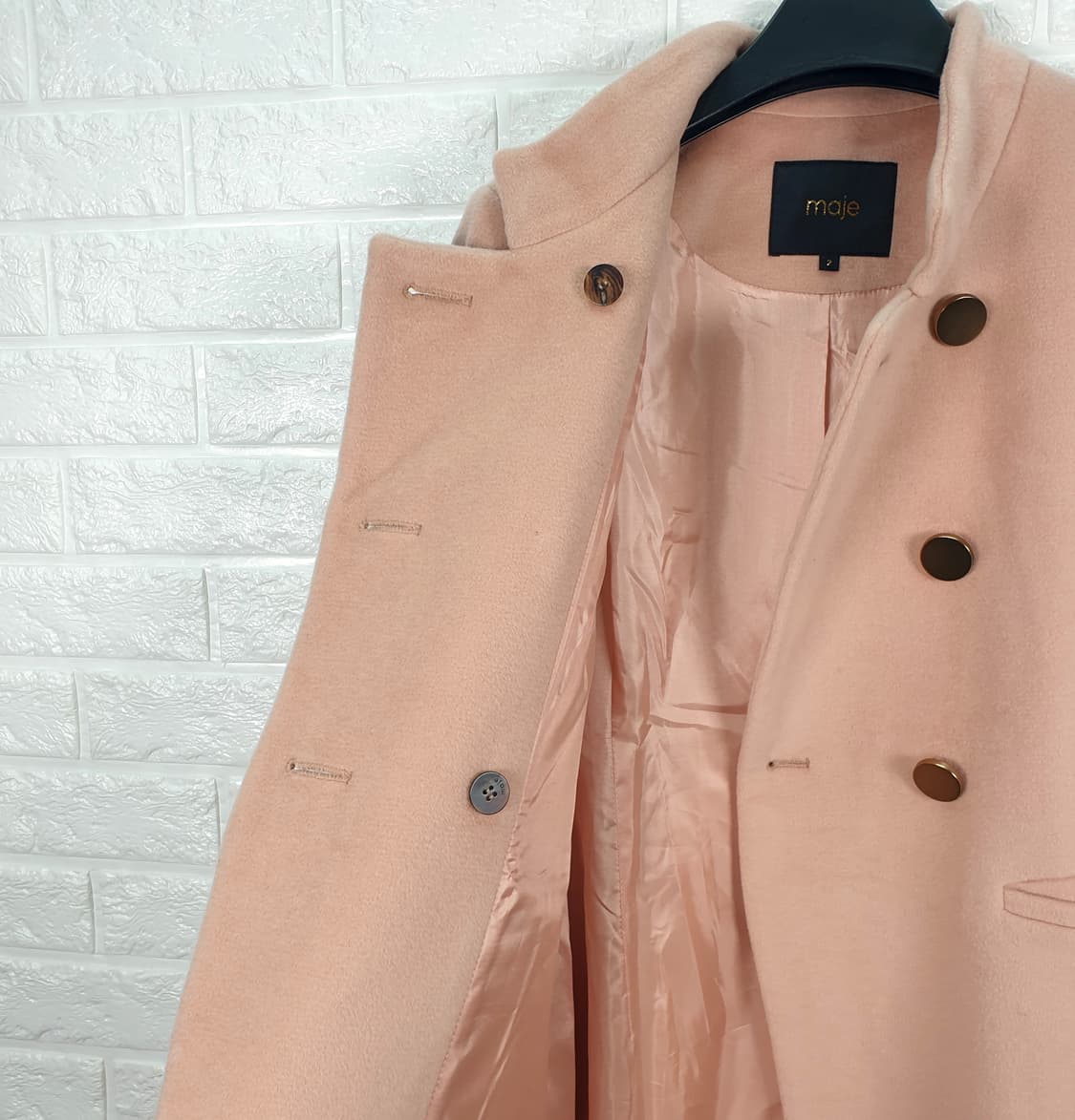 [55]마쥬 울100% 더블버튼 코트 상품이미지4