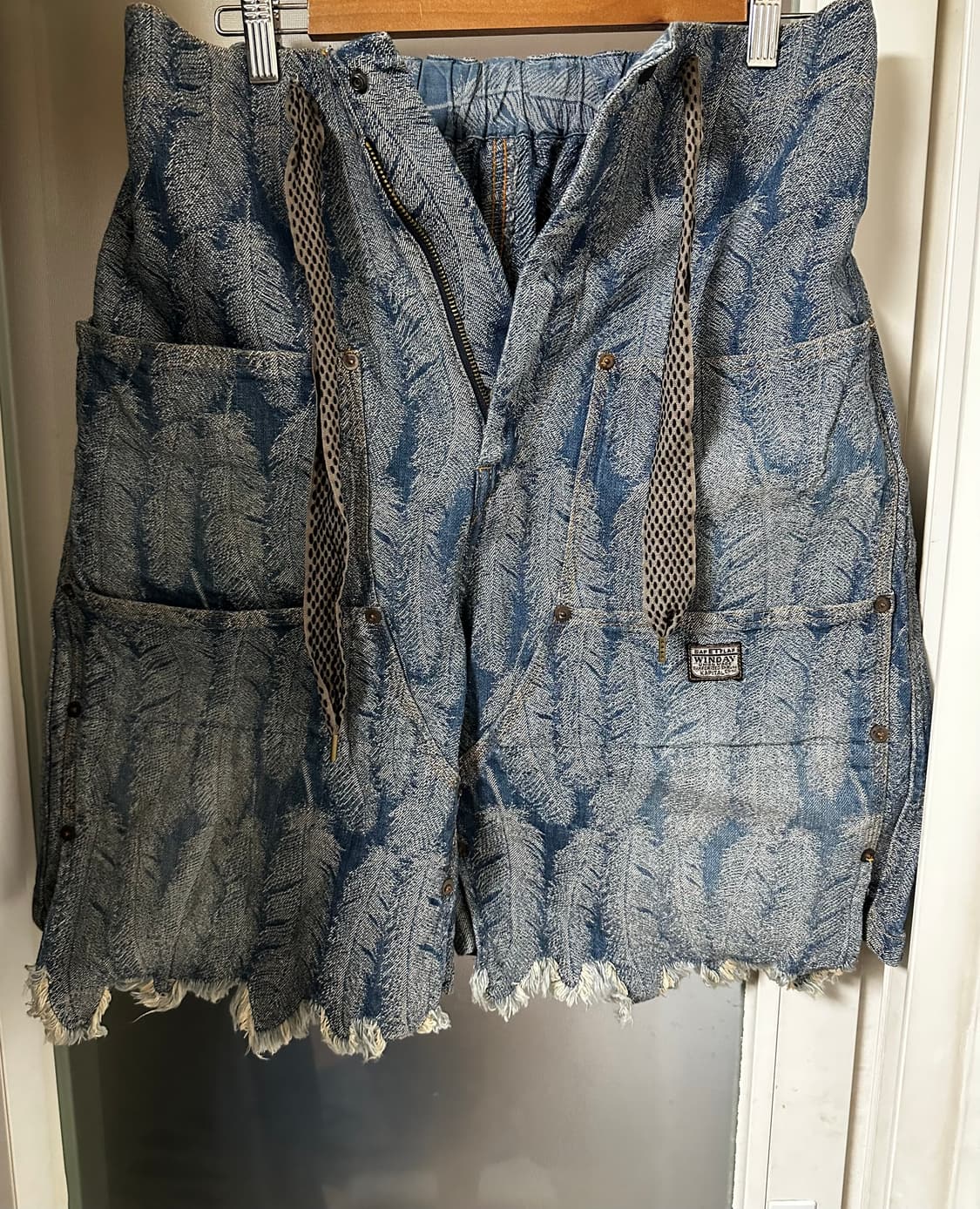 캐피탈 페더 더블니 숏팬츠 라이트인디고 상품이미지1