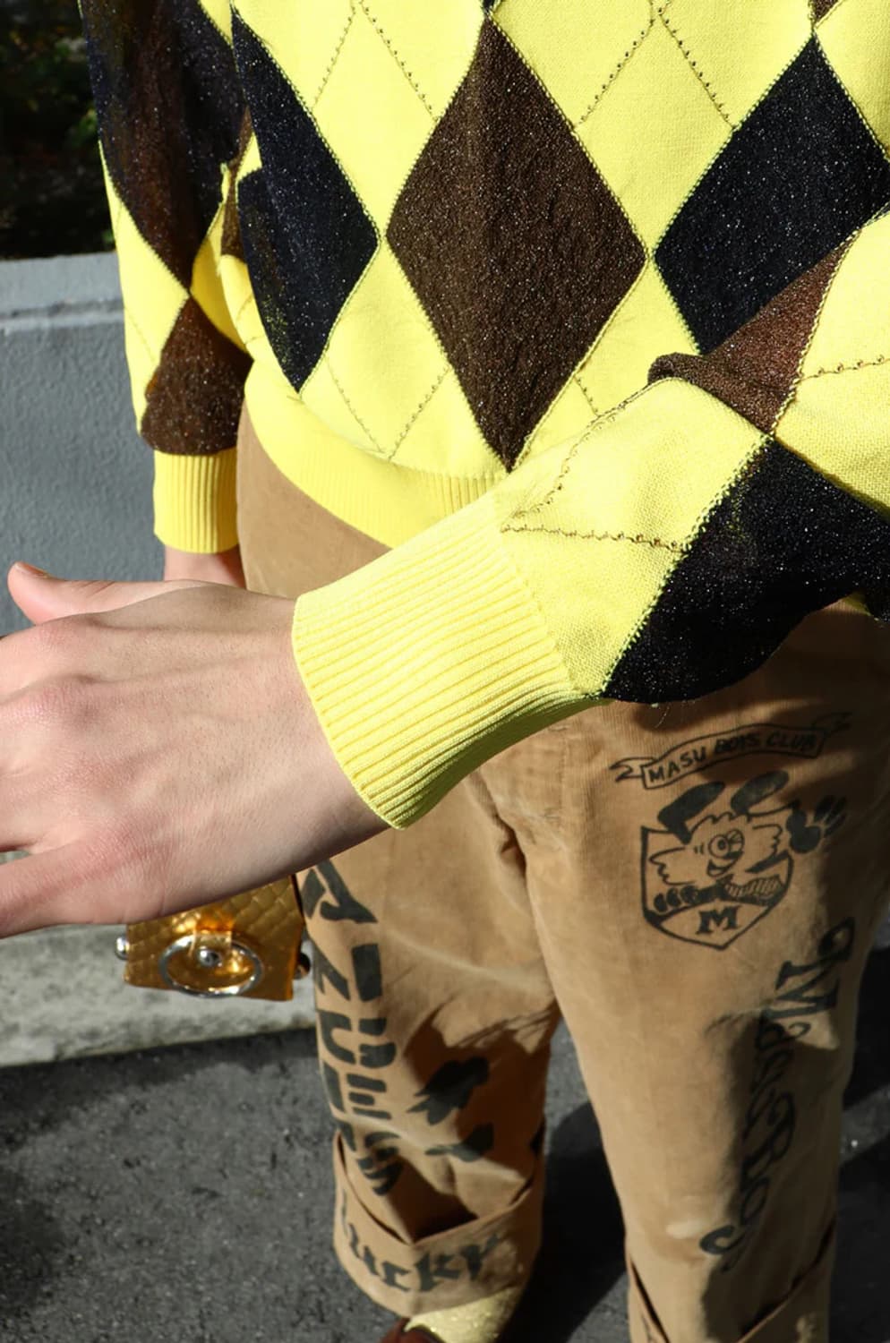 (46) REVERSED ARGYLE SWEATER 상품이미지4