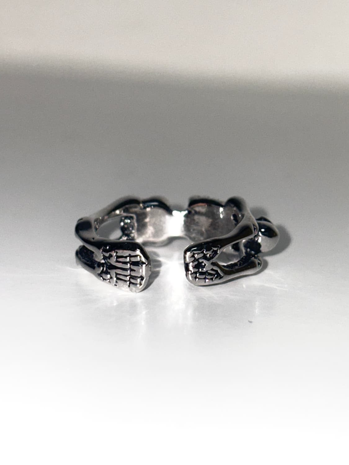 빈티지 무드 스켈레톤 링 상품이미지4