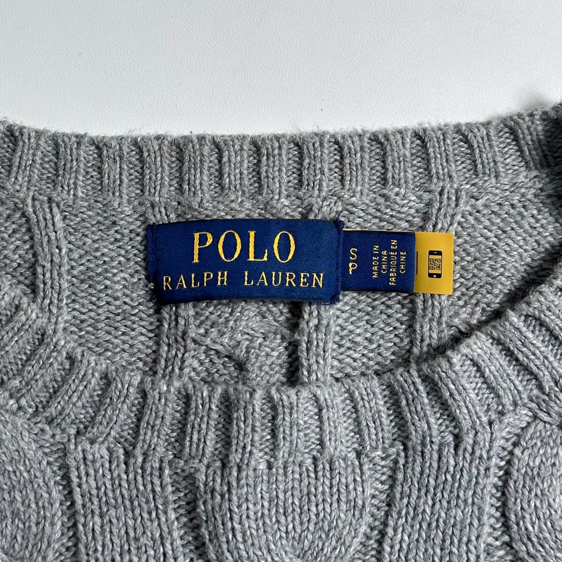 폴로 랄프로렌 그레이 케이블 니트  상품이미지5