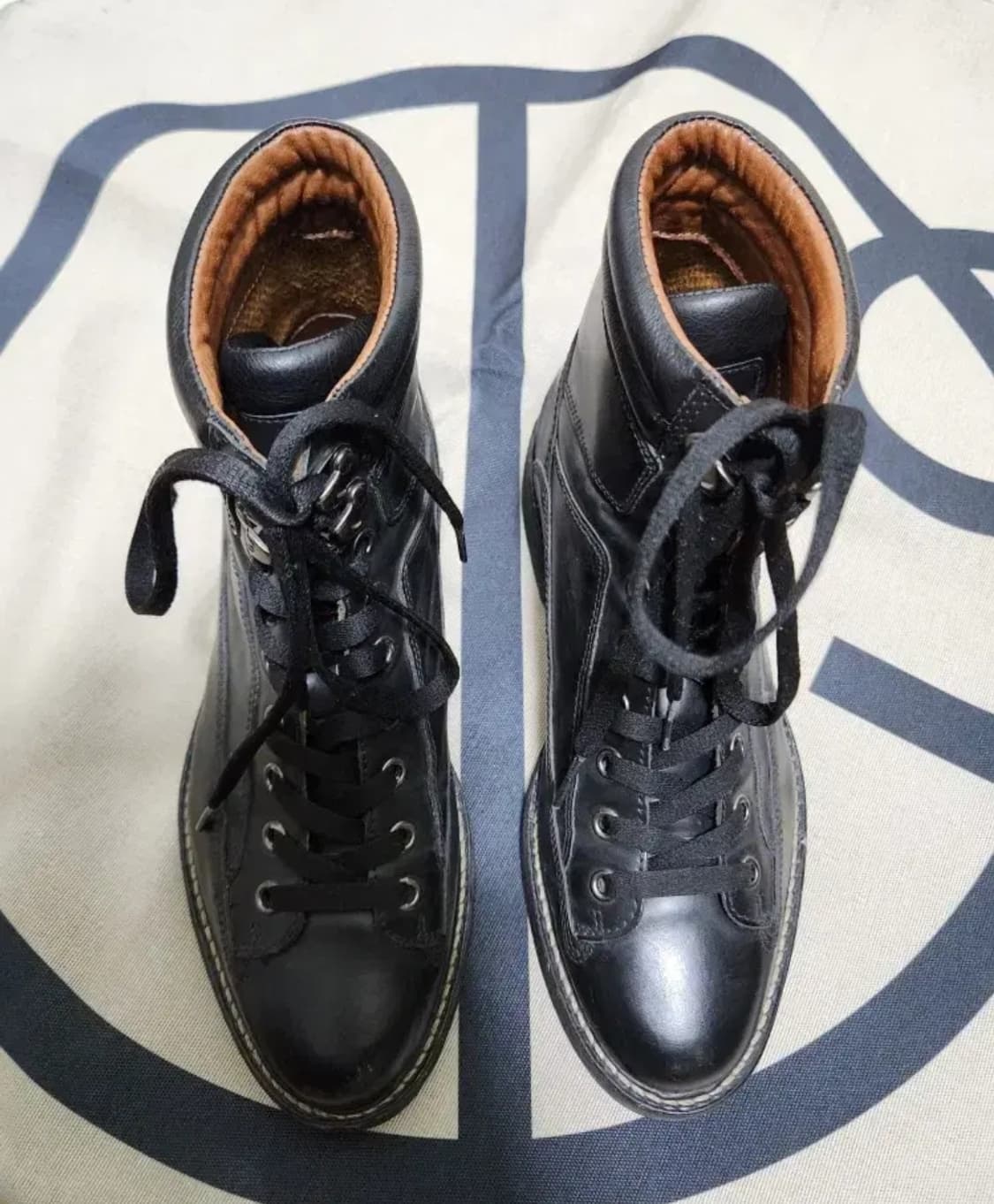 250)호킨스 블랙 가죽 워커 상품이미지3