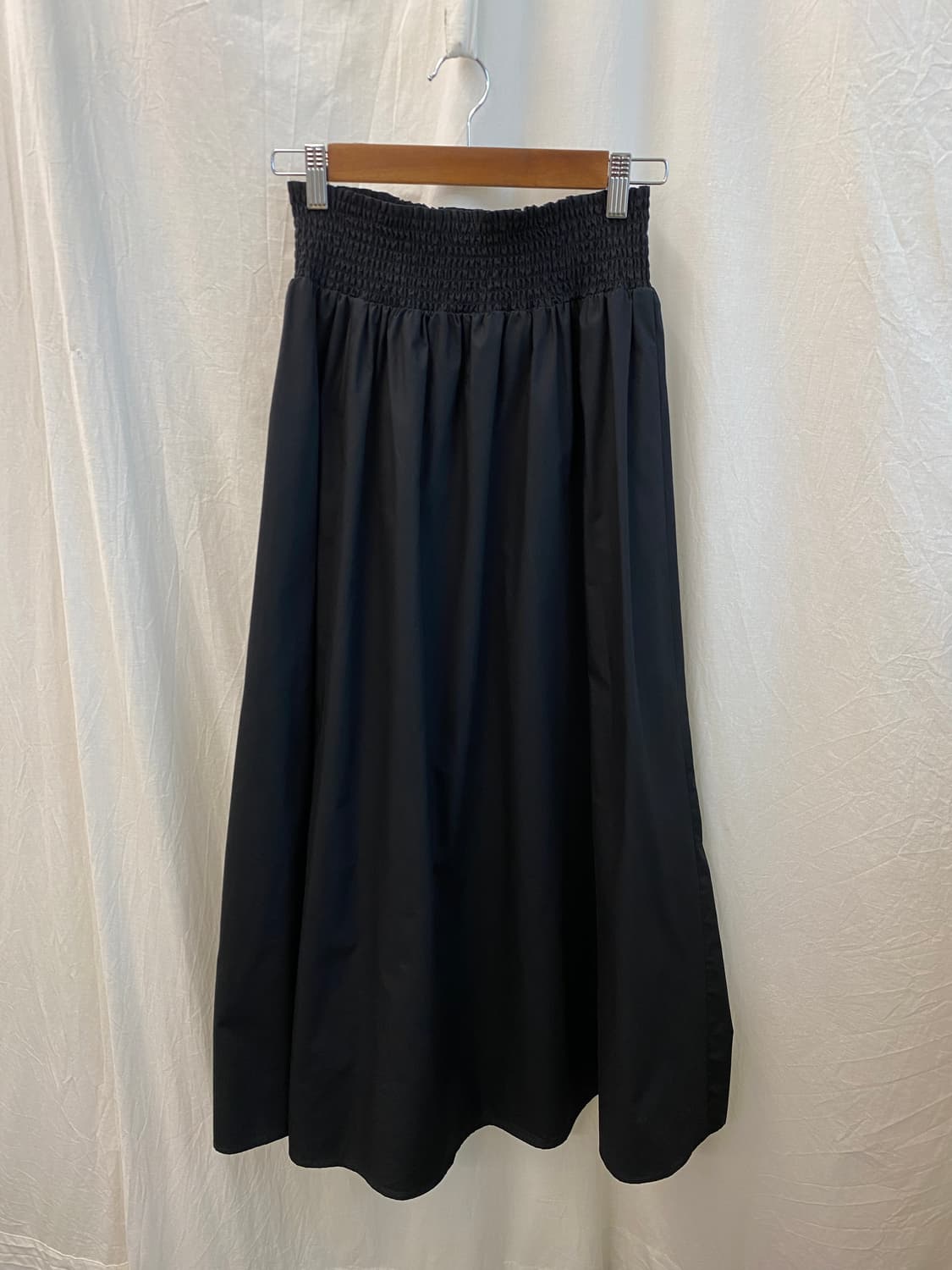 GU 블랙 밴딩 롱스커트(L) 상품이미지1