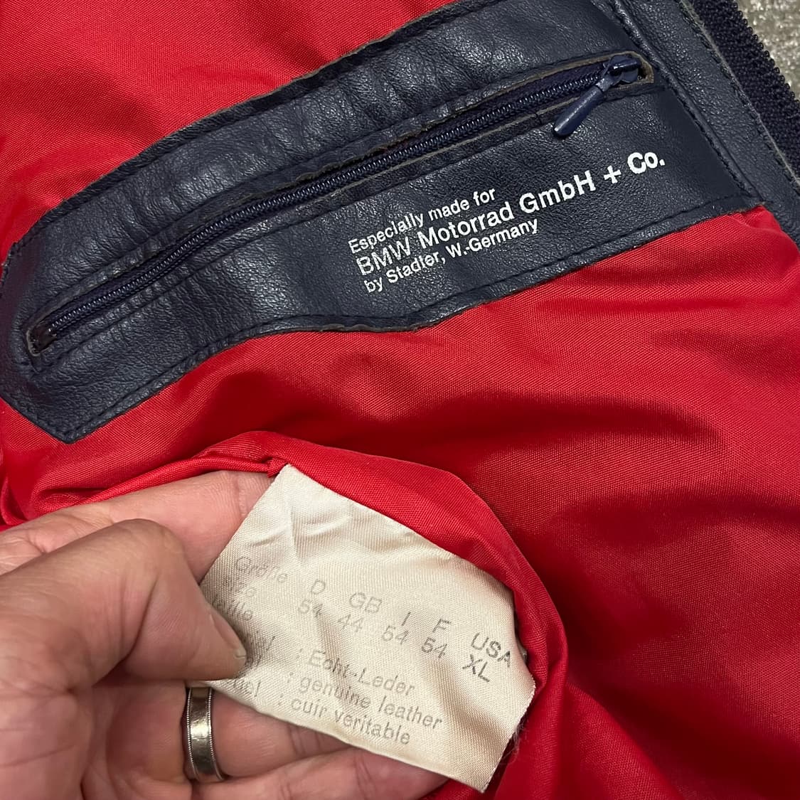 80s BMW 모토라드 라이더 자켓 (100) 상품이미지9