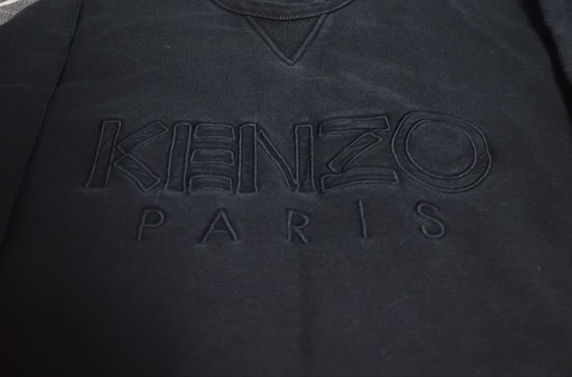 겐조 레터링 로고 맨투맨 블랙 (S) 상품이미지2