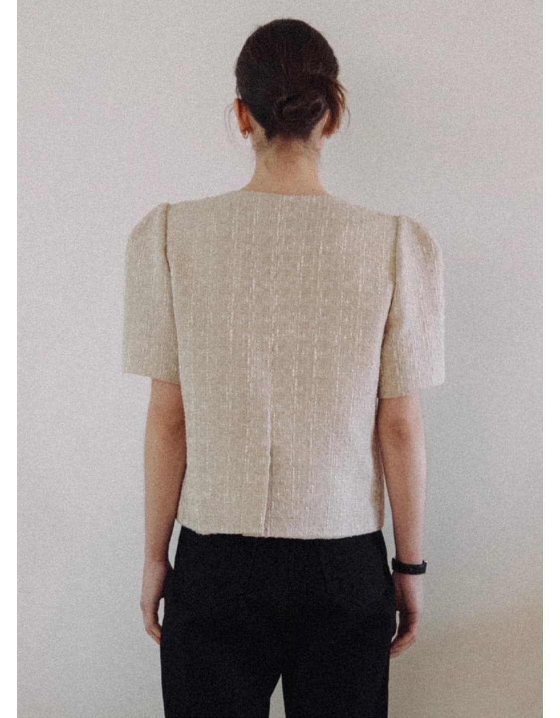 vocavaca보카바카 트위드 반팔자켓 상품이미지2