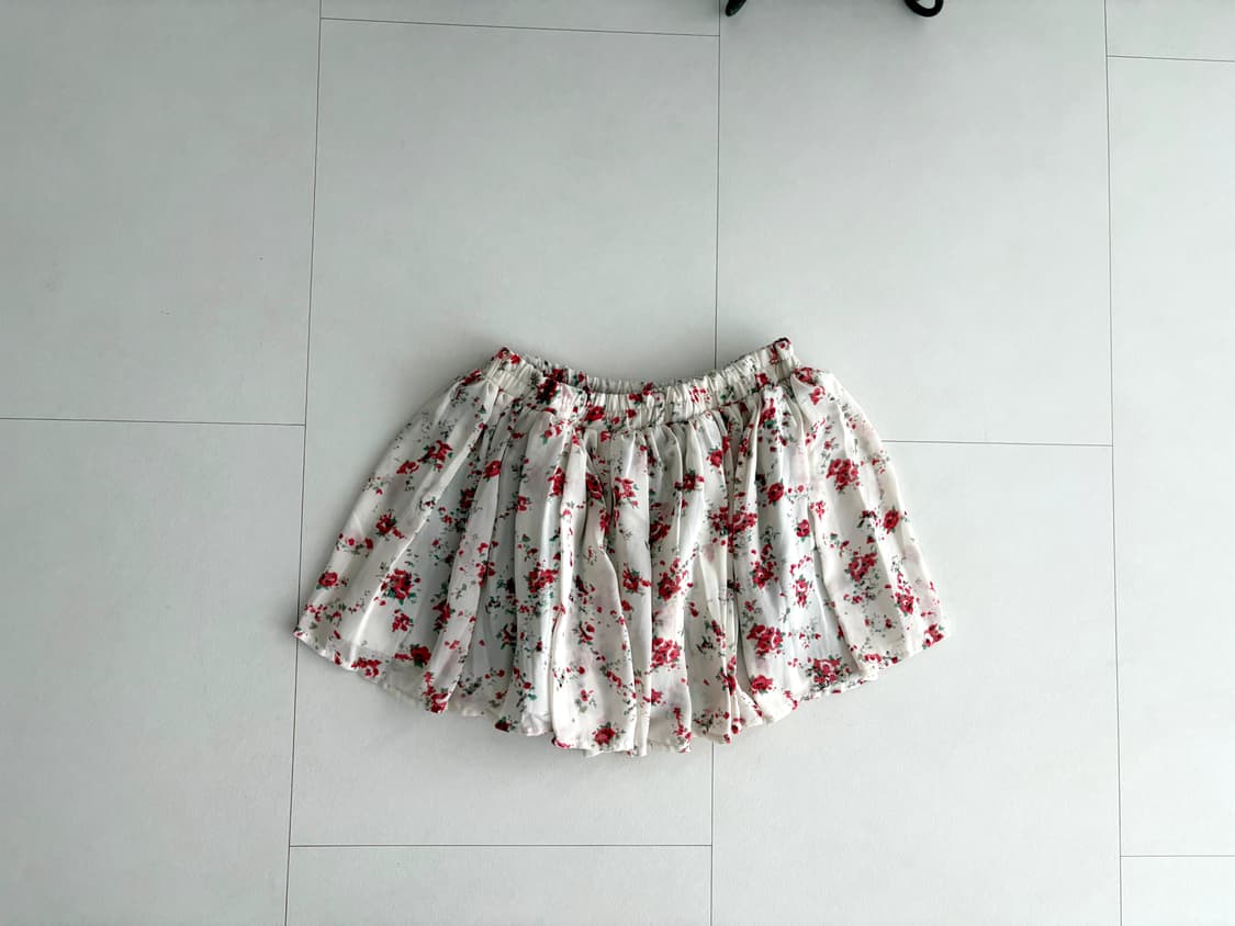 vintage floral mini skirt 상품이미지1