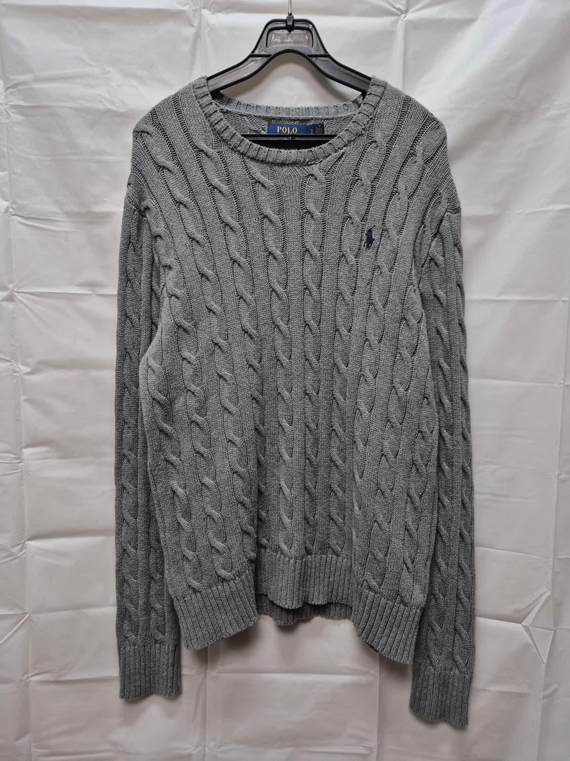 폴로 케이블니트 그레이 상품이미지1