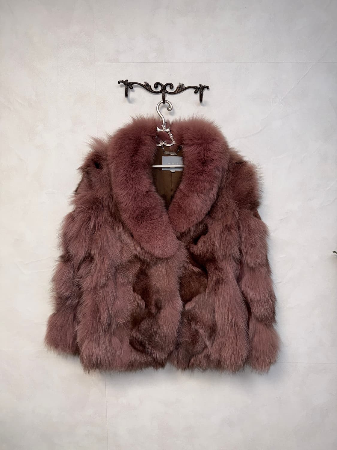 Mixed indi pink fox fur jacket  상품이미지1