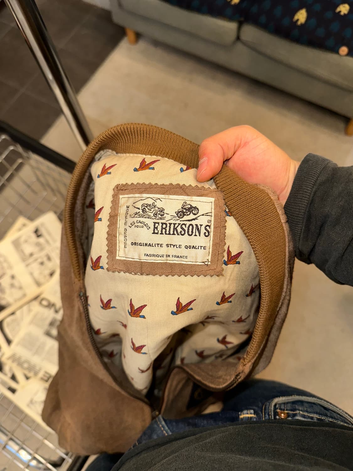 90’s Erickson’s Suede patch bomber JK 상품이미지10