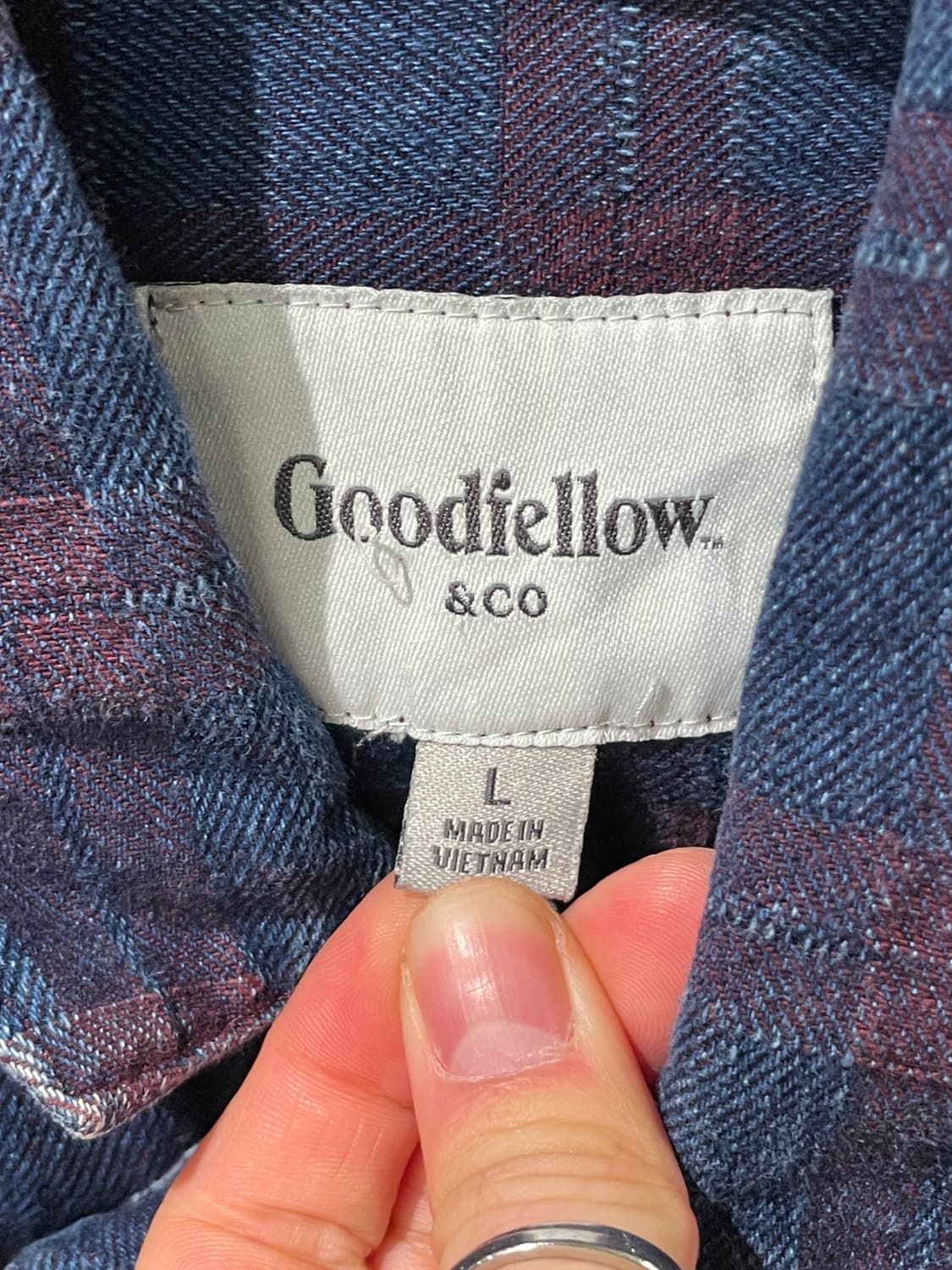 빈티지 체크 데님 셔츠 자켓   상품이미지8