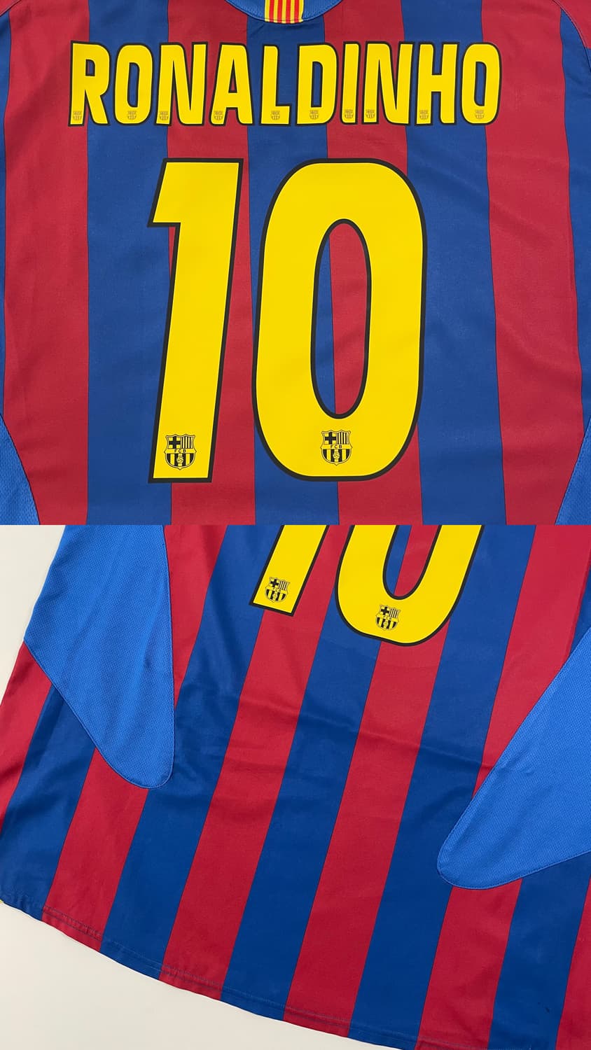 05-06 바르셀로나 홈 호나우지뉴 유니폼 상품이미지2