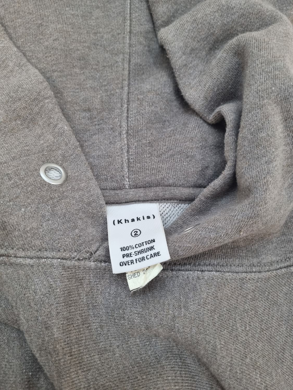 카키스 그레이 후드티 2사이즈 상품이미지2