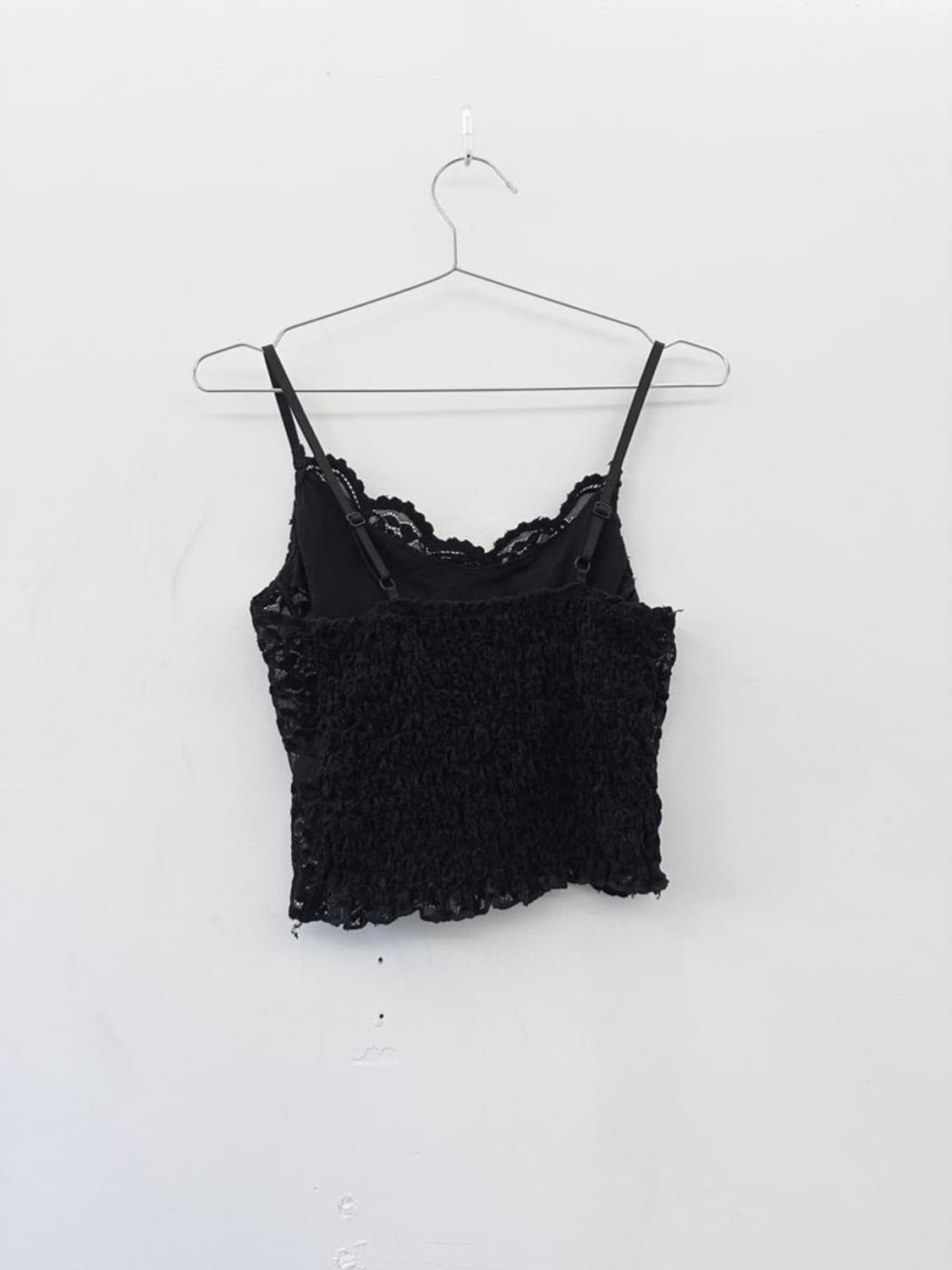 Lace camisole sleeveless / black 상품이미지3