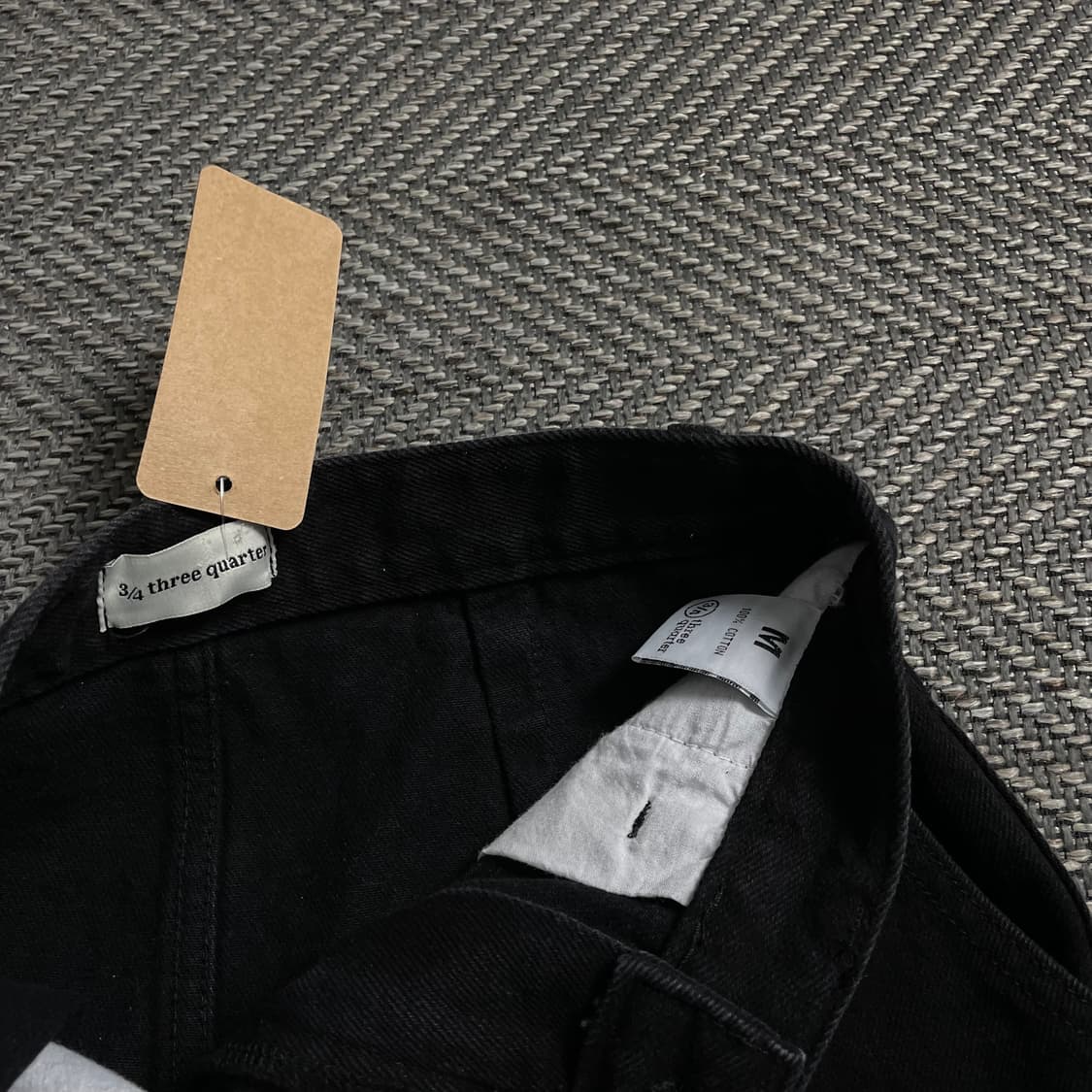 빈티지 커팅 데님 스커트 블랙o 4706 상품이미지5