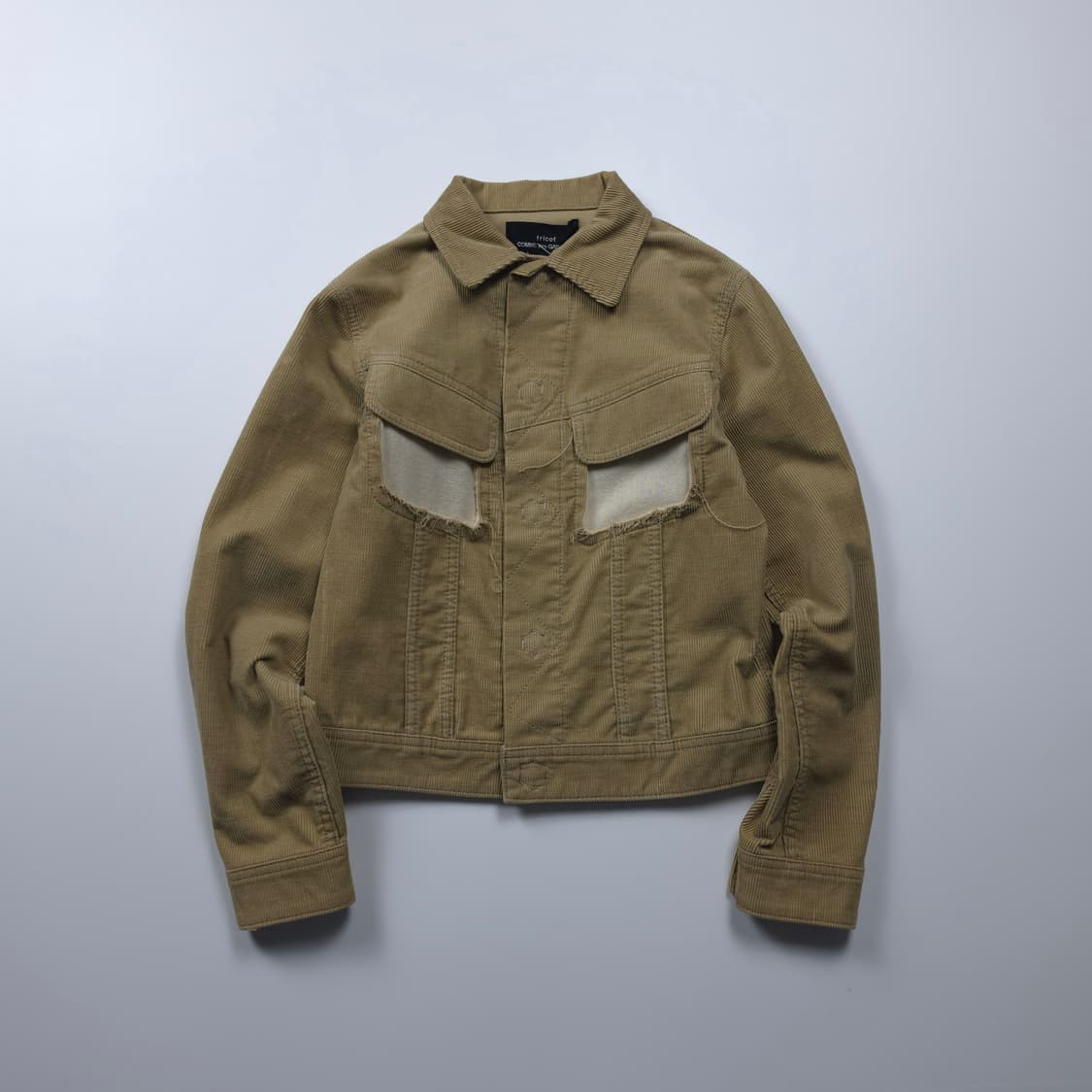 꼼데가르송 일판 코듀로이 디테일 크롭 자켓 (S) 상품이미지1