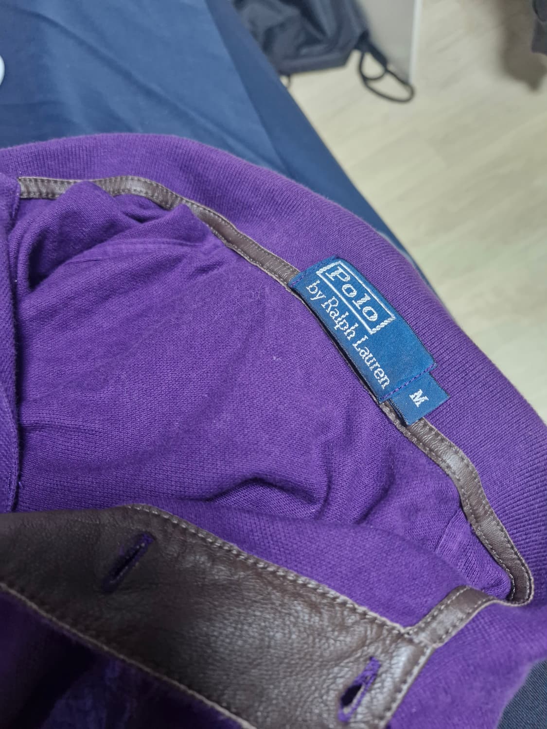 폴로랄프로렌 피케 반팔 티셔츠 보라색 m 상품이미지2