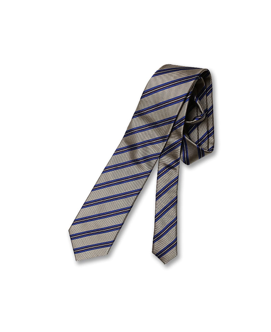 힐튼 [Hilton] 실크 코튼 "메이드 인 재팬" 레지멘탈 타이 상품이미지1