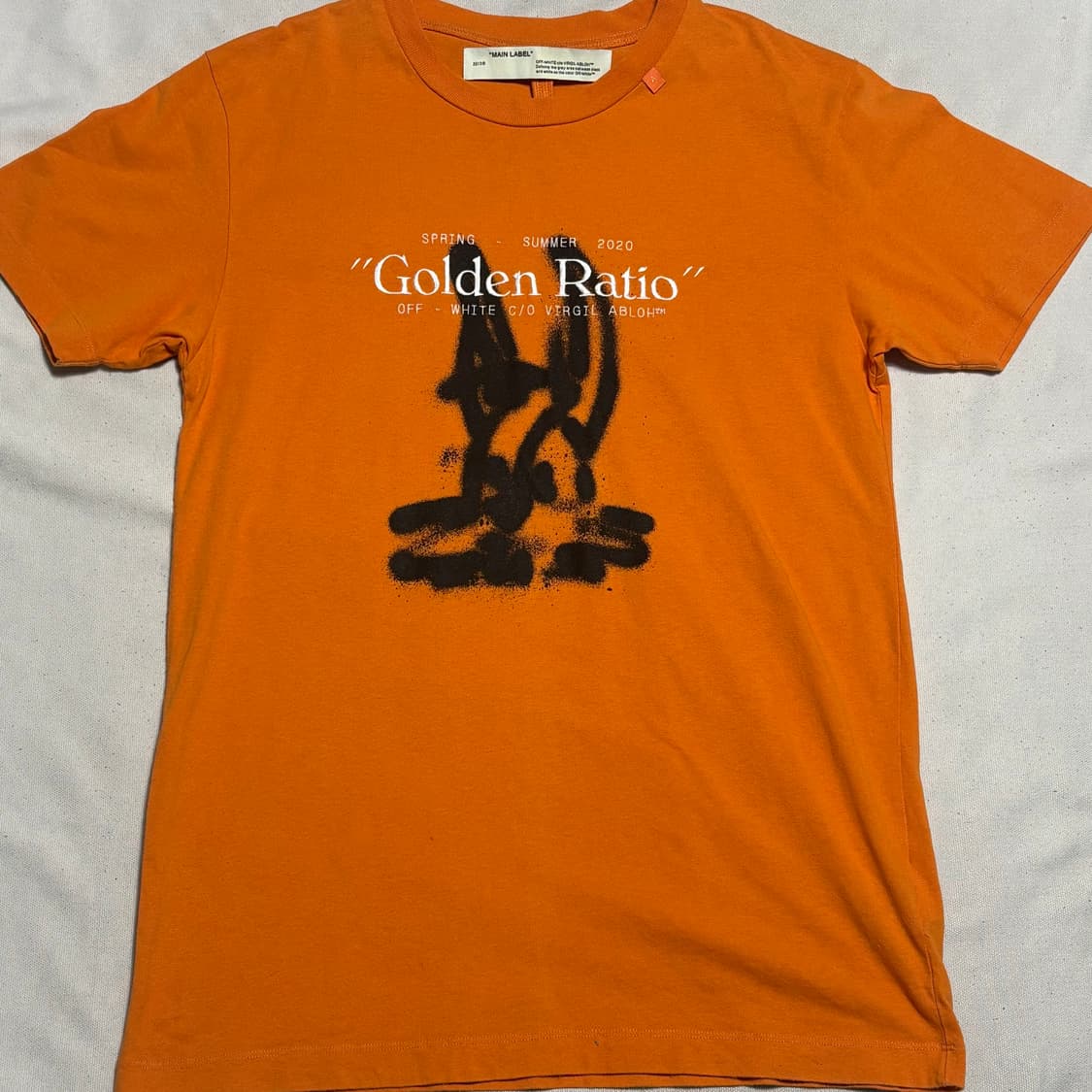 🫶🏻 오프화이트 오렌지 반팔티 🫶🏻 상품이미지3