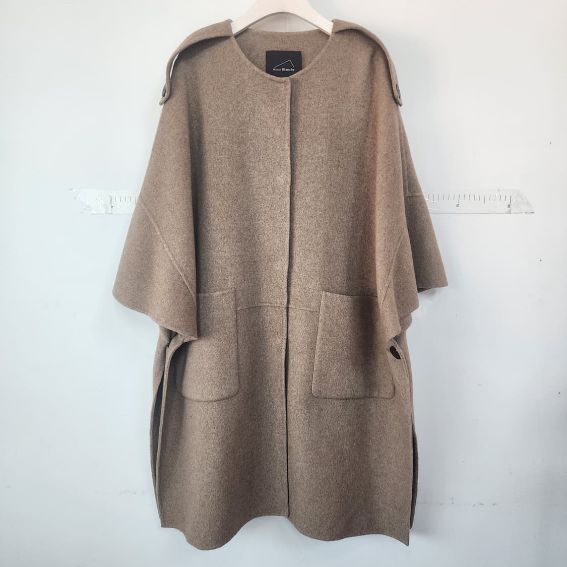 메종블랑쉬 케이프 코트 브라운 상품이미지1