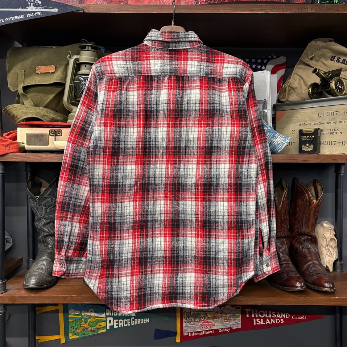 00s 랭글러 헤비플란넬 타탄체크 워크셔츠 N122 상품이미지2