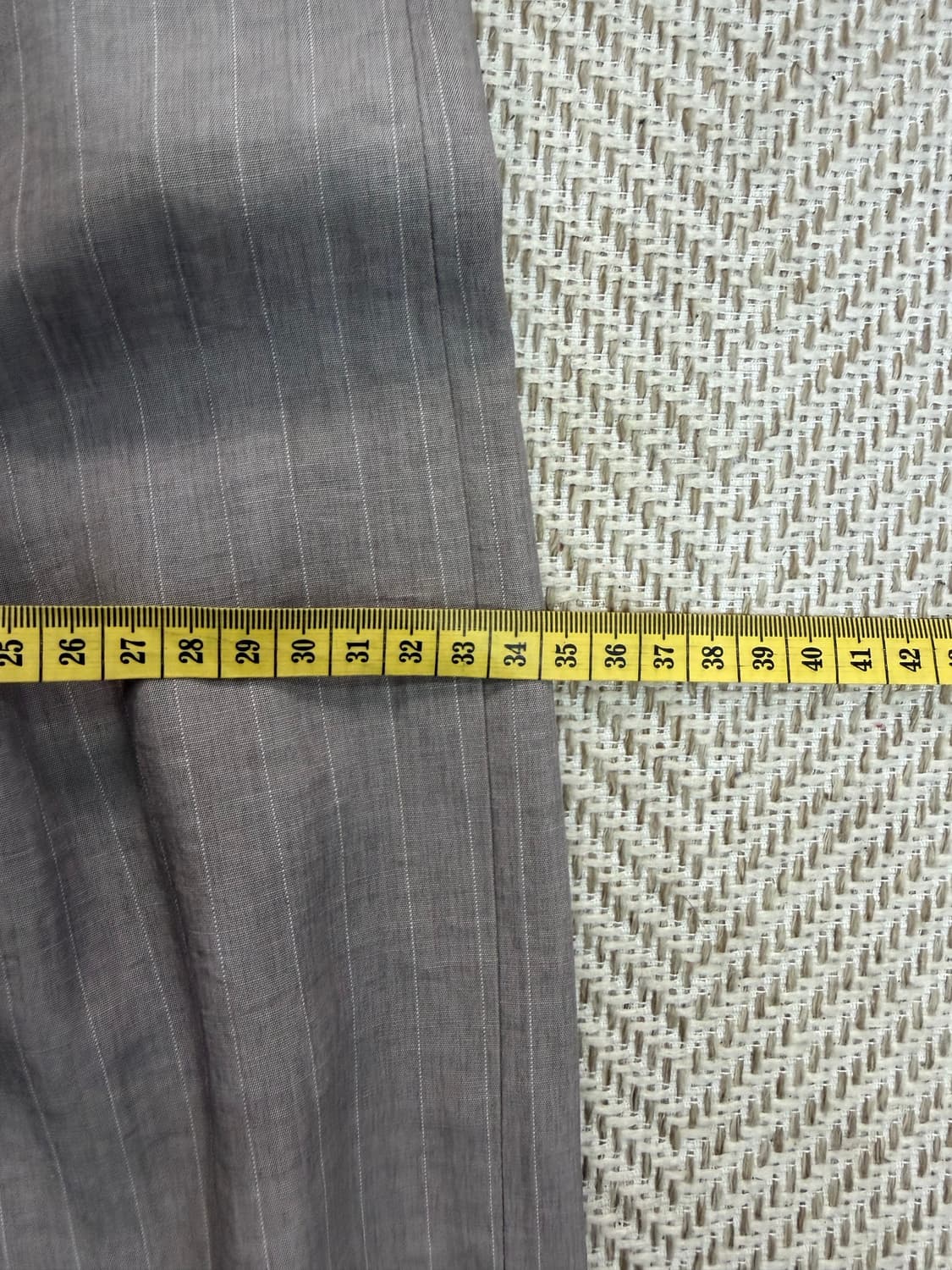 정품) TIME 타임 한섬 20ss 스트라이프 와이드 팬츠 64(26) 상품이미지9