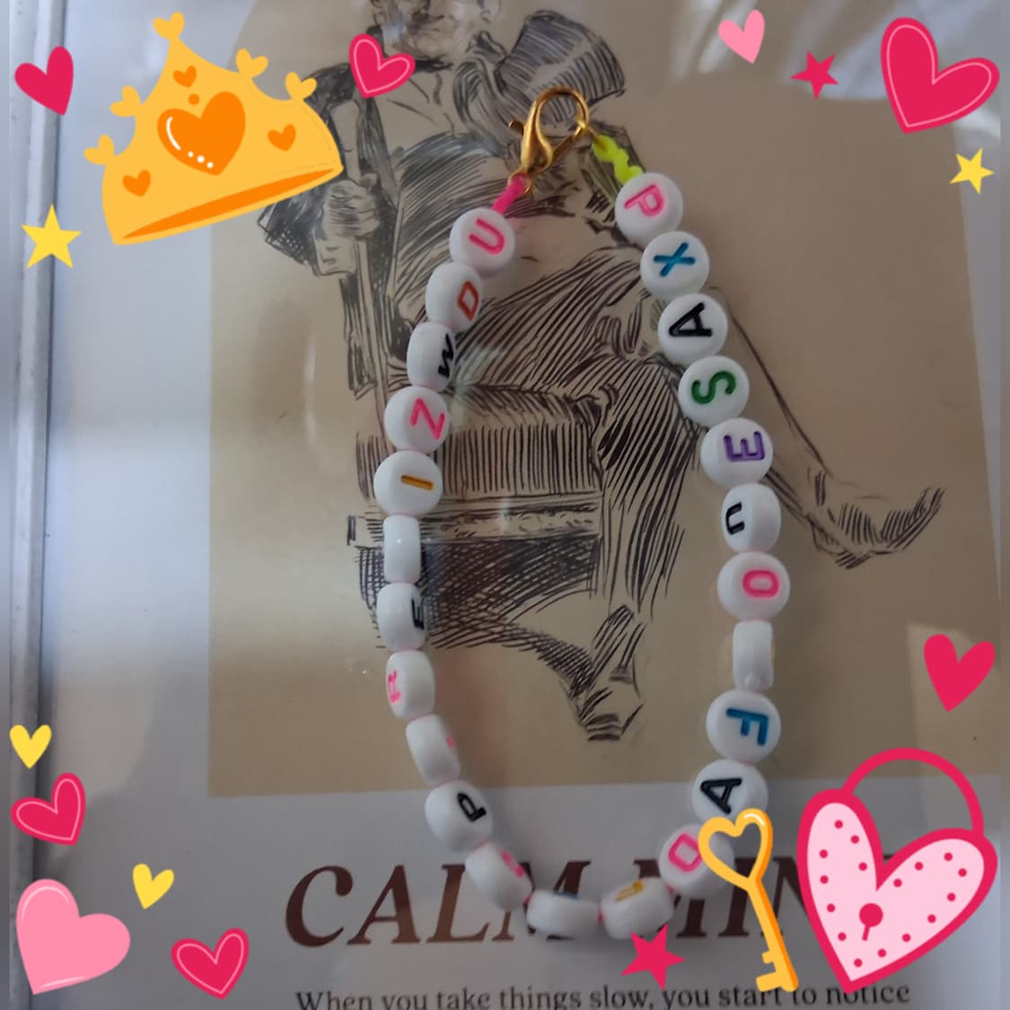 젬핌공방 예쁜 알파벳 팔찌 팔아요 상품이미지2