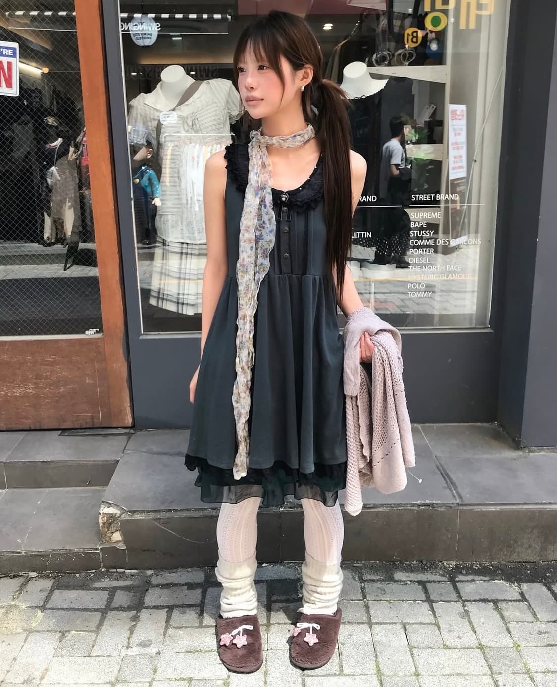 ˚꩜｡엑팜 딥그린 러블리 모리 set˚꩜｡ 상품이미지3