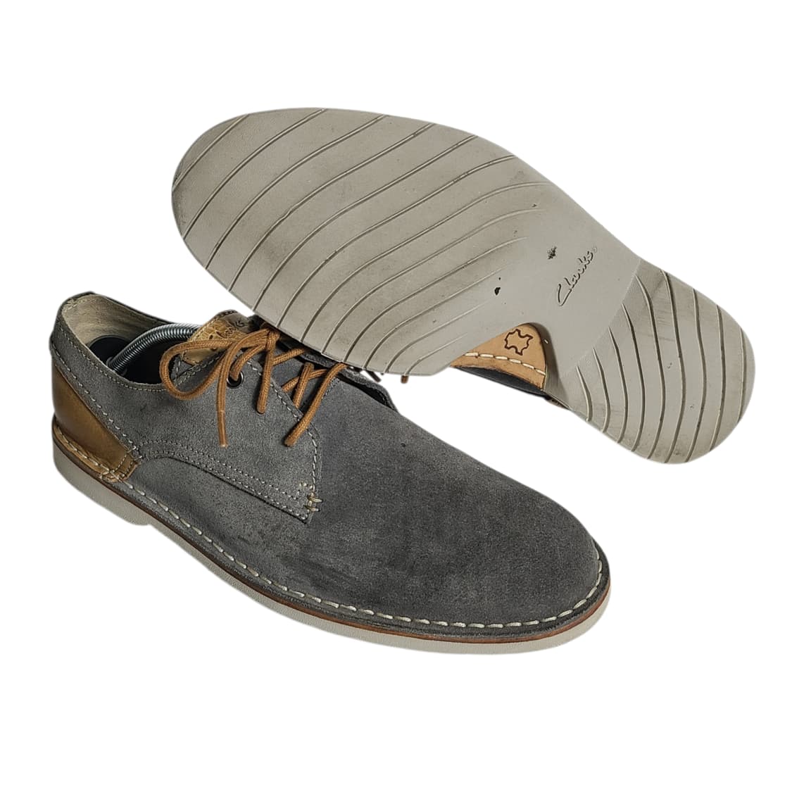 255) Clarks 클락스 힌튼 플라이 스웨이드 콤비 더비 상품이미지2