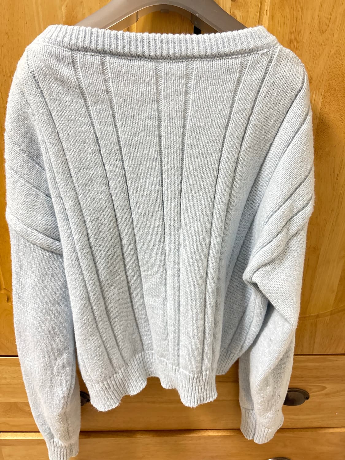 빈티지 소라색 꽈배기 니트 스웨터  상품이미지2