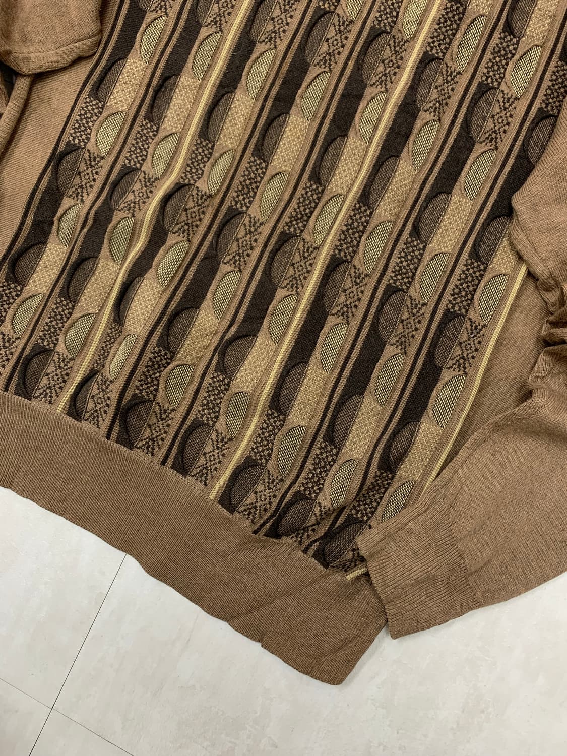 Serglolouis 브라운 패턴 니트 #229 상품이미지3