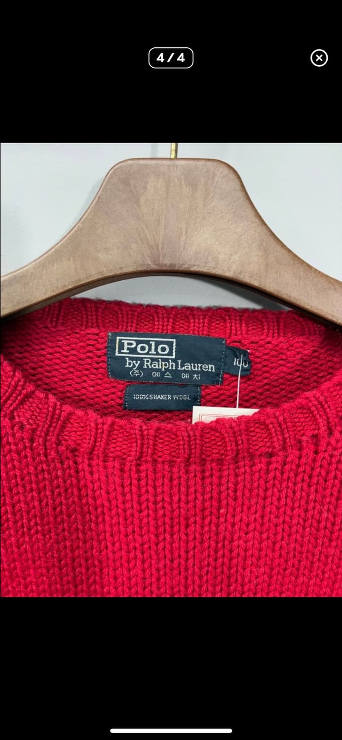 폴로 랄프로렌 80‘s 수이사이드 스키 패치 니트 H911 상품이미지4