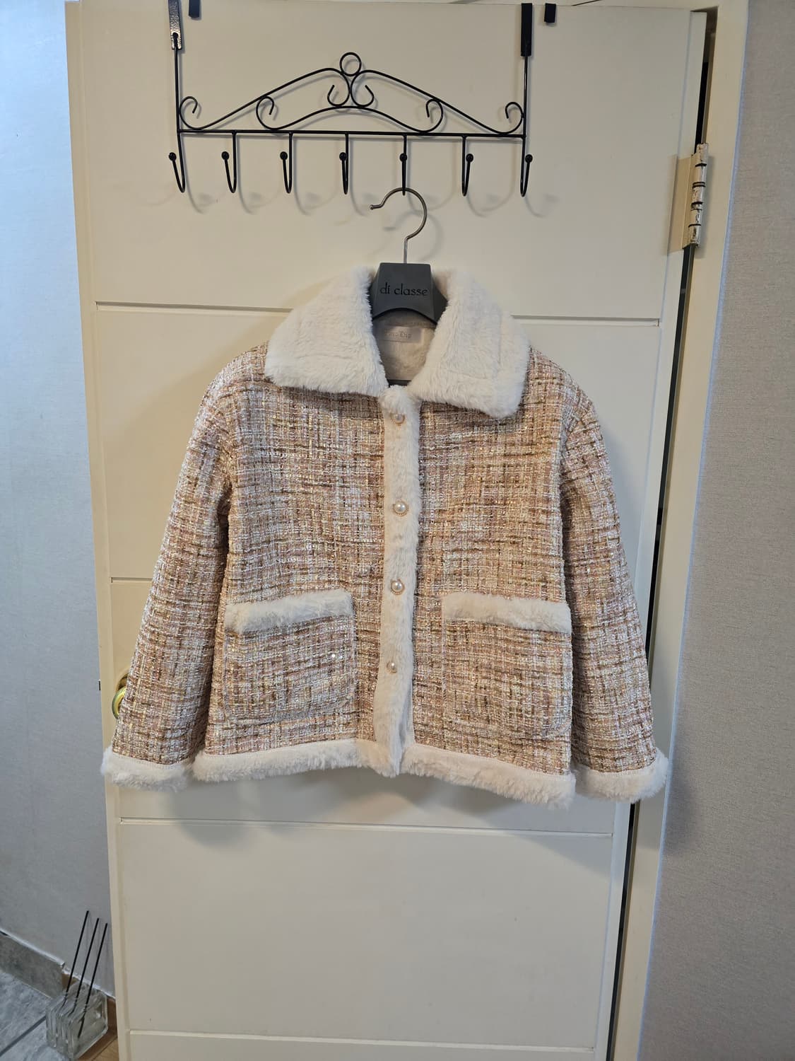 트위드 퍼 자켓 Free 상품이미지1