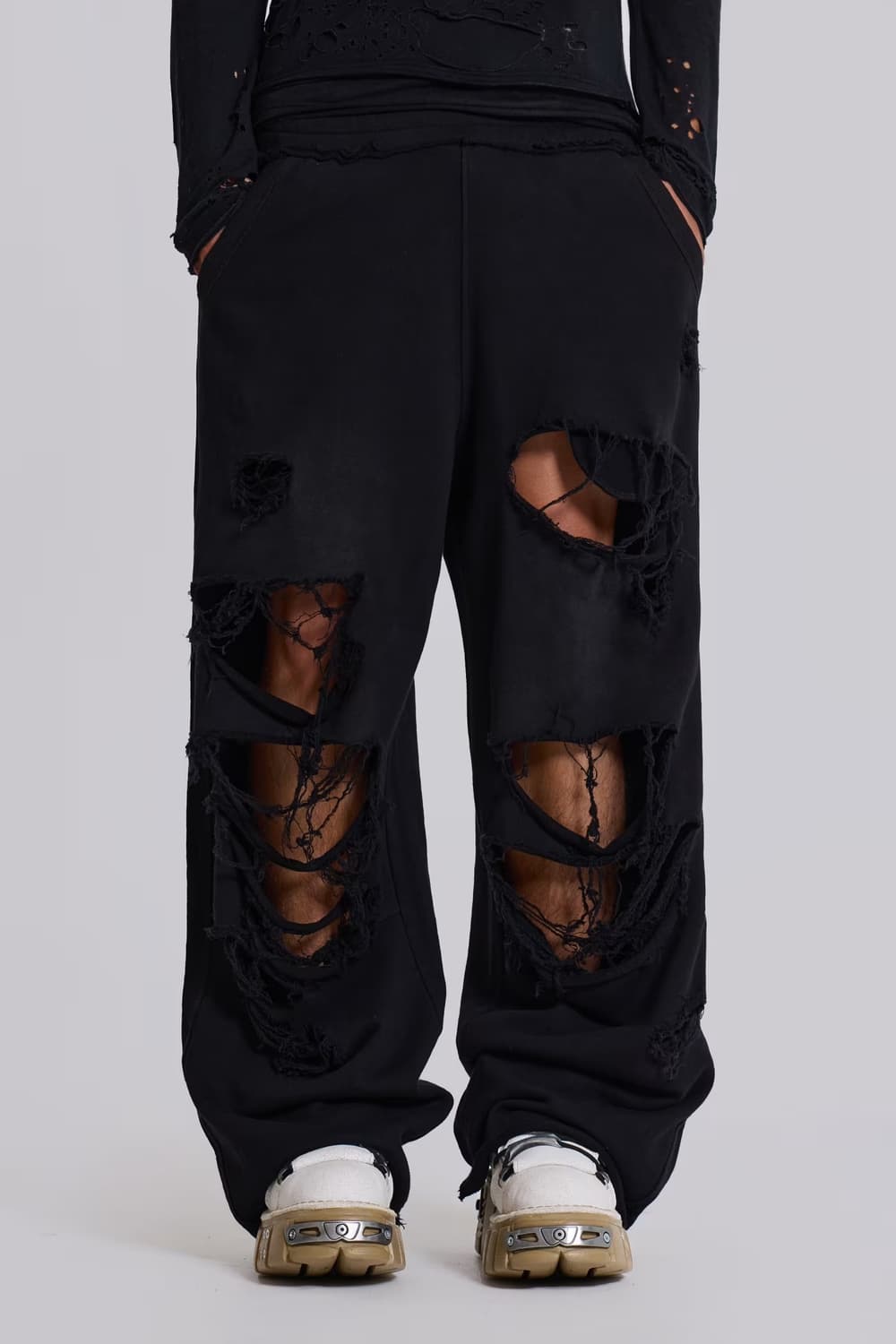제이디드 런던 Distressed Monster Jogger 블랙 라지 상품이미지1