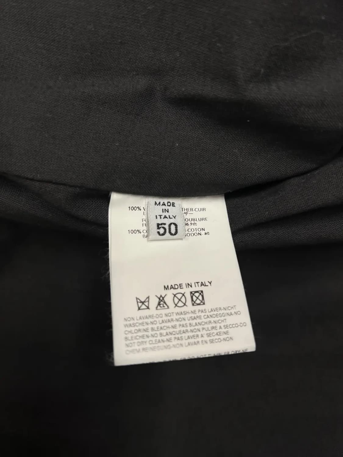 메종 마르지엘라 SS2002  카페 레이서 블랙 레더 자켓 상품이미지5